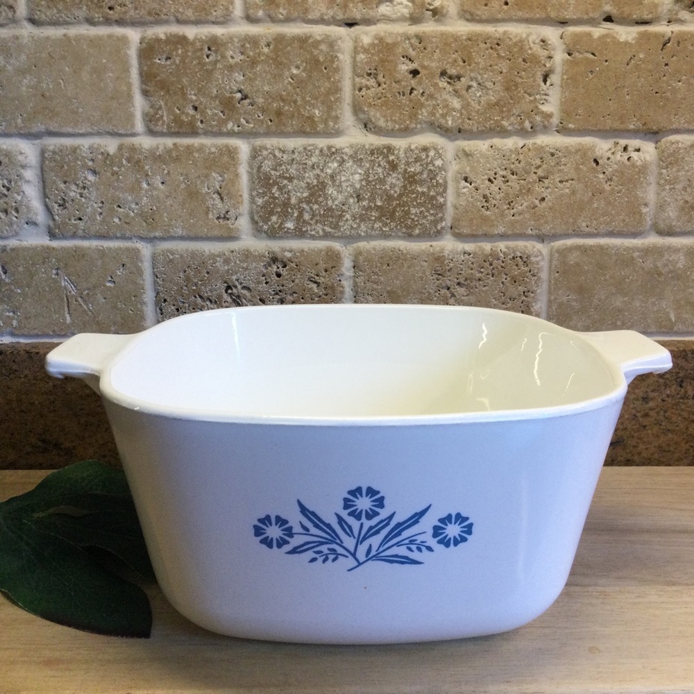 Vintage Blue Cornflower Corningware